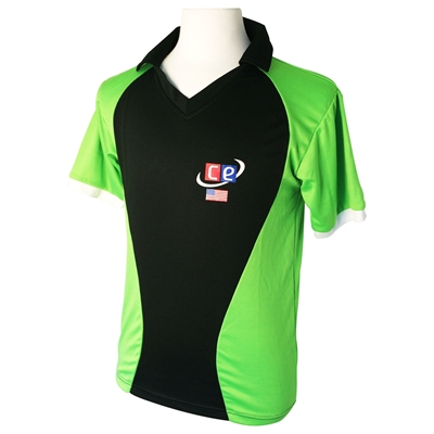 Colored Cricket Kit Shirts - England Colors Navy & Red - Half Sleeves