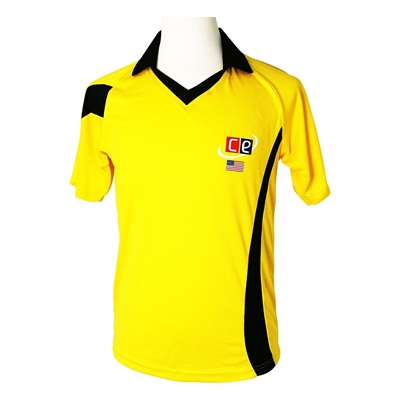 Colored Cricket Kit Shirts - England Colors Navy & Red - Half Sleeves