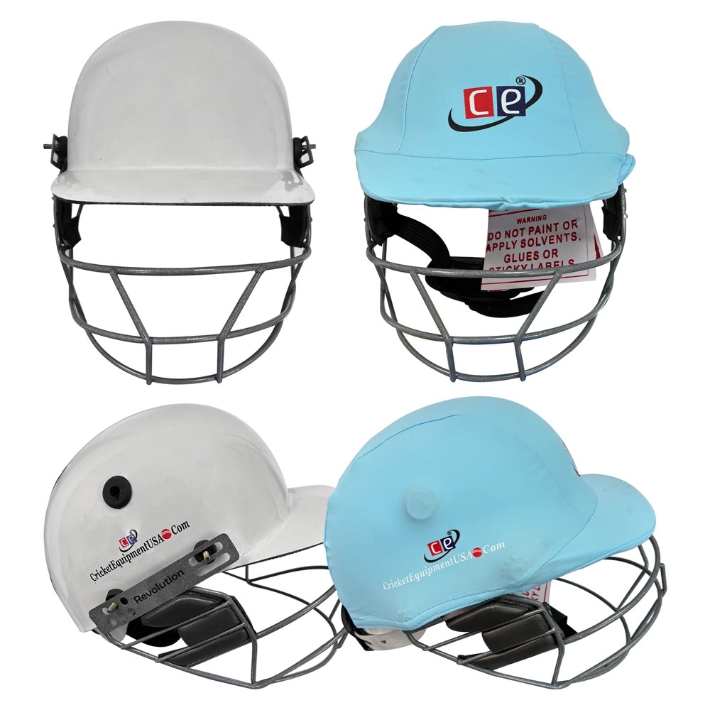 CE Cricket Helmet with Multicolor Covers Range for Head & Face