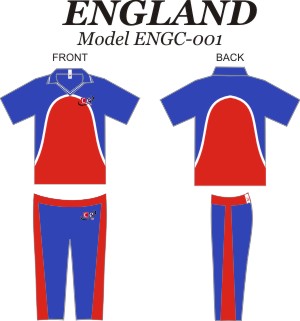 Design Pattern for England Cricket Jersey & Pants